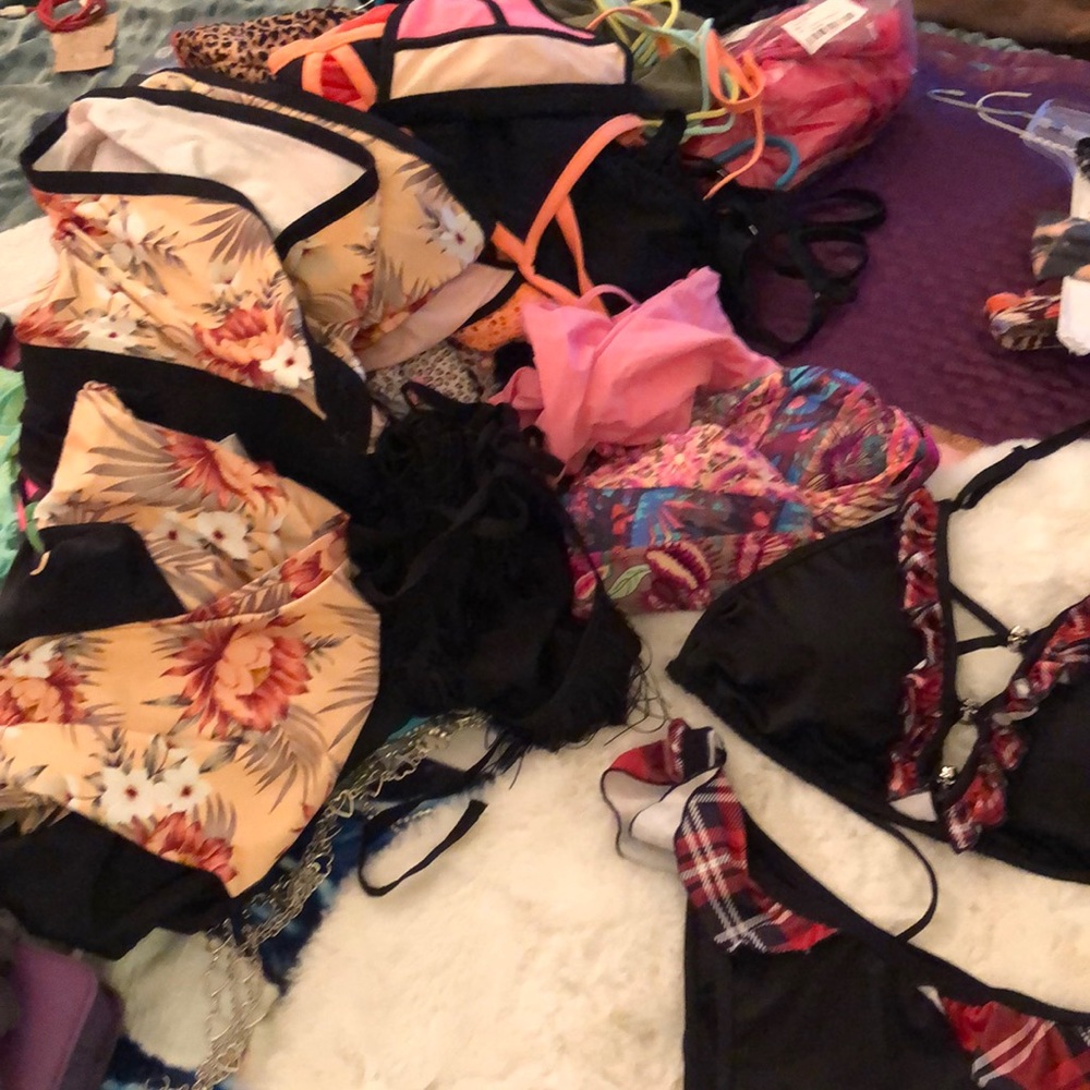 Tons of swimsuits to list